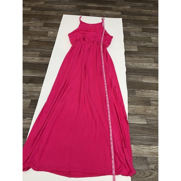 Emerald Women’s  spaghetti strap maxi dress Size 1XL Pink Pullover Elastic Waist - Picture 11 of 11